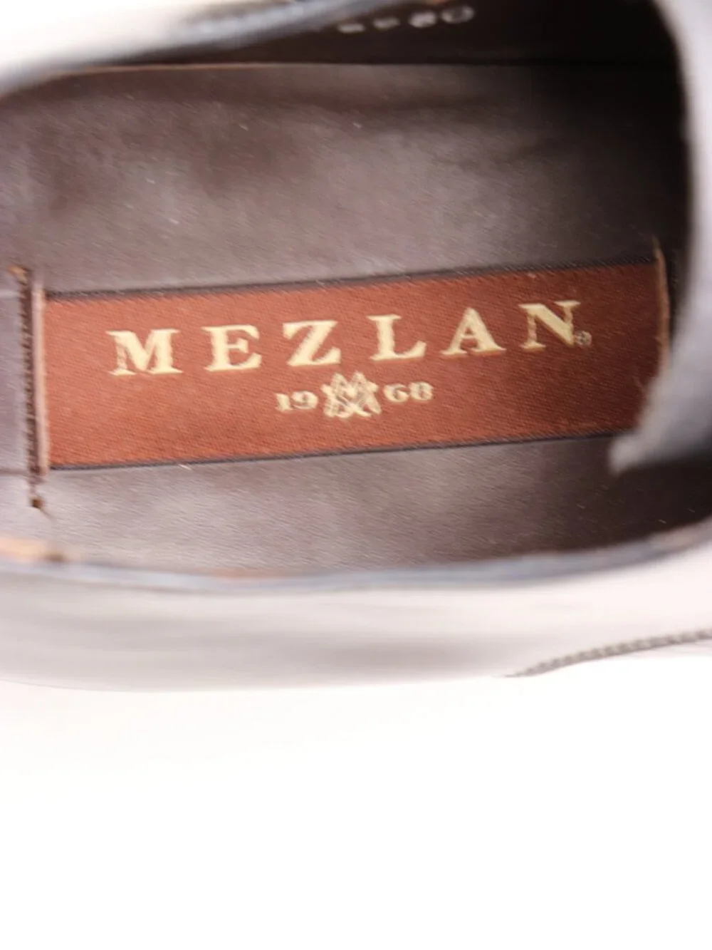 Mezlan Gray Leather Cap Toe Men's Size 8.5 M Derby Oxford Dress Shoes